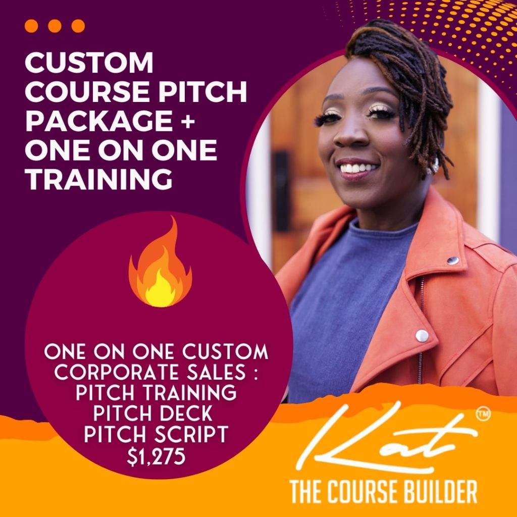 Custom Course Pitch Package + One-on-One Training